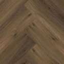 Ambiant Spigato Warm Brown 1.132 m² | Lijm PVC vloer | Visgraat look | Donker bruin