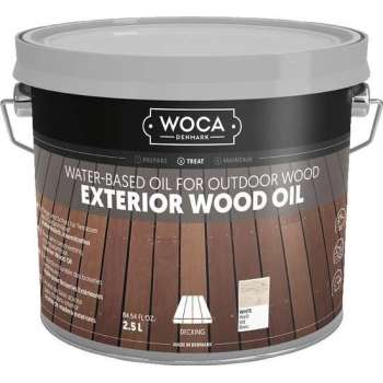 WOCA Exterior Oil WIT - 2,5 liter