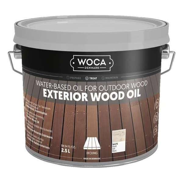 WOCA Exterior Oil WIT - 2,5 liter