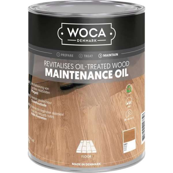 WOCA Onderhoudsolie - Grijs - 1 liter