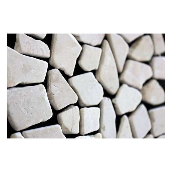 1m² - Mozaiek Riverstones White 30x30 vloer- en wandtegels