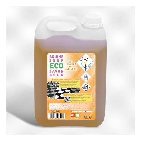 KOALA Bruine Zeep Tegelreiniger Eco met Lijnzaadolie- 5000 ml