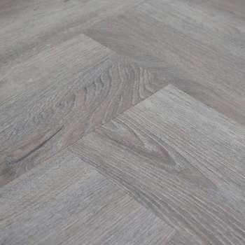 Ambiant Spigato Smoky 1.897 m² | Lijm PVC vloer | Visgraat look | Grijs