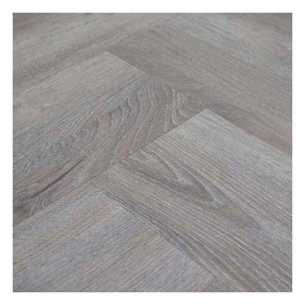 Ambiant Spigato Smoky 1.897 m² | Lijm PVC vloer | Visgraat look | Grijs