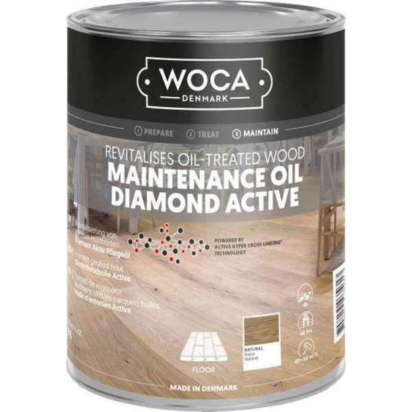 Onderhoudsolie - Woca - Diamond active - Naturel - 1L