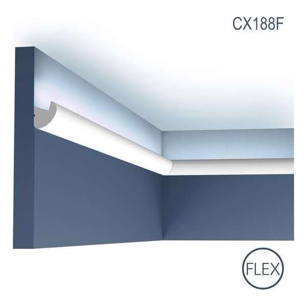 Profiel voor indirecte verlichting Orac Decor Modern CX188F Flexibel