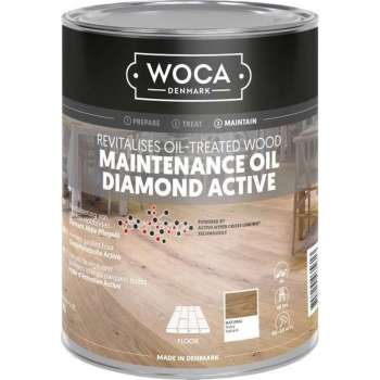 Woca - Onderhoudsolie - Vloerolie - Diamond active - Wit - 1L