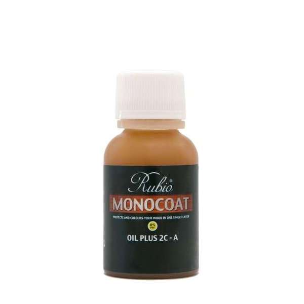 Rubio Monocoat Oil + 2C - comp. A - GOLD / plastic flesje 20 ml / Kleur: Smoke 5% / Riga vloeren en kozijnen