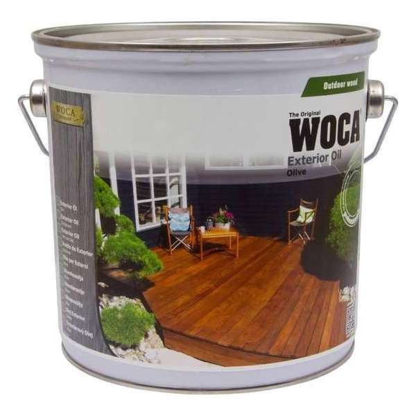 Woca Exterior Oil Zoutgroen - 2.5 liter