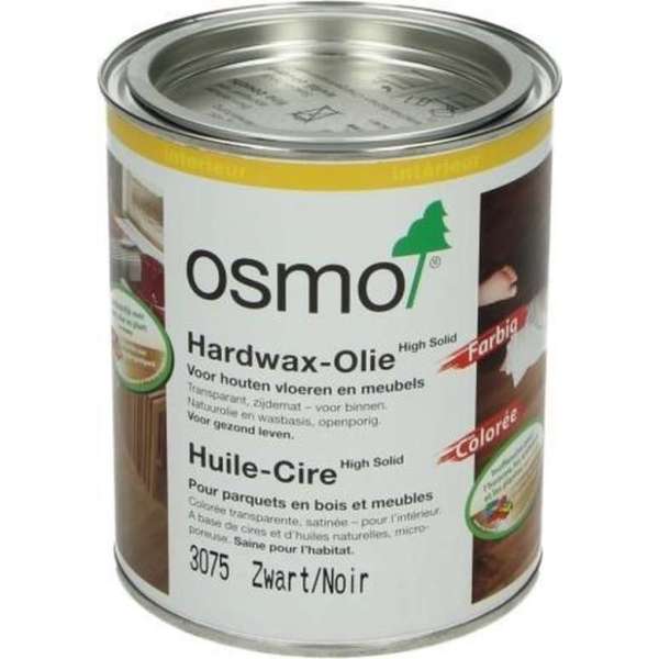 OSMO Hardwax Olie 3075 | Zwart | 0,75L