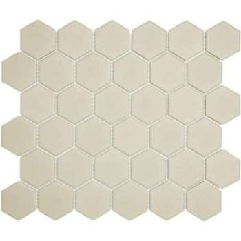 0,91m² -Mozaiek tegel London Hexagon Wit 5,1x5,9