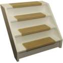 Pakket 15x Elite Soft Licht Beige Rechte Trapmatten 62x19x3,5