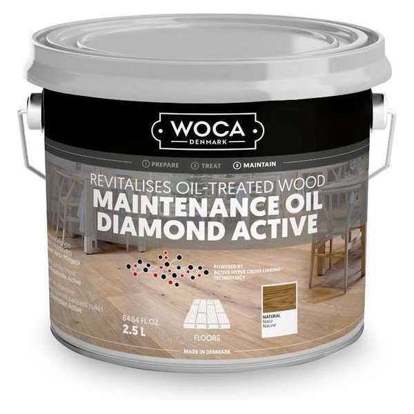 Onderhoudsolie - Woca - Diamond Active - Wit - 2,5L