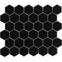 0,91m² - Mozaiek Tegels - Barcelona Hexagon Zwart Mat 5,1x5,9