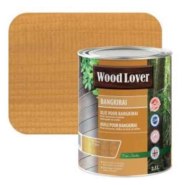 Woodlover Bangkirai Olie - Olie - Voor Bangkirai en tuintegels - promo 2.50 l + 0.50 l gratis - 627 - Bangkirai Bruin