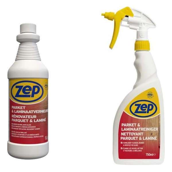 ZEP Parket & Laminaatvernieuwer - 1 L en ZEP Parket & Laminaatreiniger - 750 ml