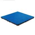 Rubber tegel met EPDM toplaag - 50 x 50 cm - 45 mm - Helder blauw (RAL 5017)