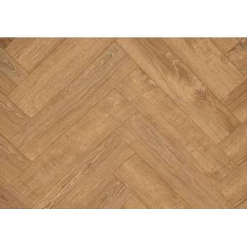 Floer Visgraat Laminaat Vloer - Gerookt Eiken 64 x 14,3 x 1,2 cm