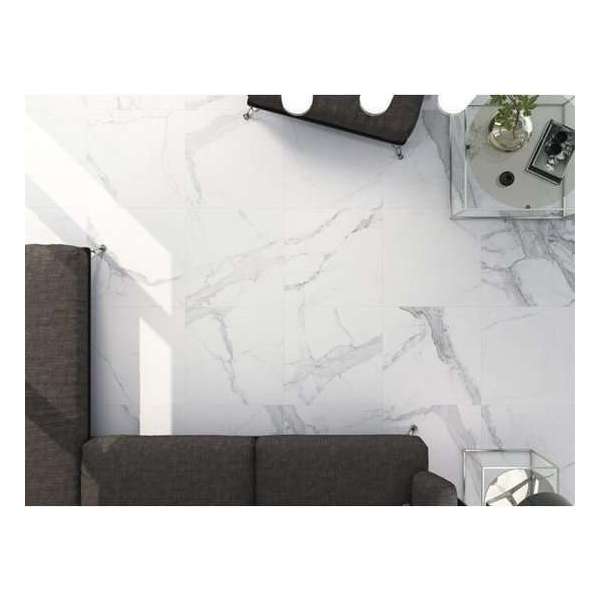 1,08m² - vloer-en wandtegels Statuario Mat 60x60 rett