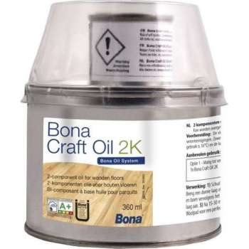 Craft oil - Bona - 2K Graphite - 0,4 L - Eenlaagssysteem - Kan afgelakt worden - High solid - Na 8 uur beloopbaar