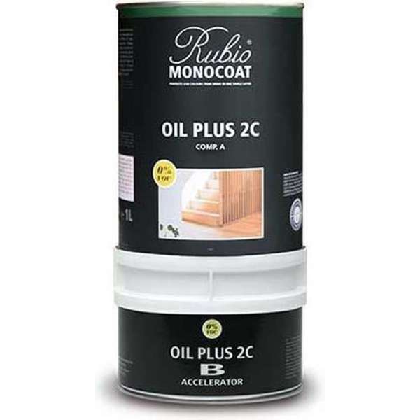 Rubio Monocoat Oil + 2C - comp. A - GOLD / metalen blik 1,3 L Kleur: White 5%