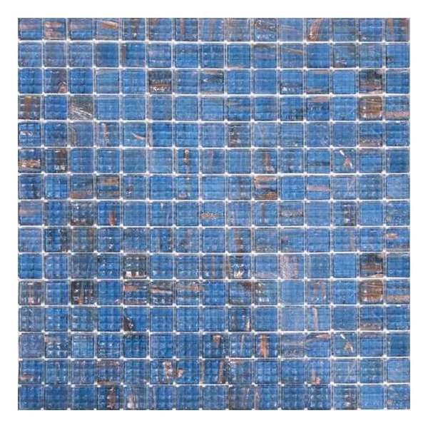 Alfa Mosaico Mozaiek Glas Vision blauw 2,0x2,0x0,4 cm -  Blauw Prijs per 1 matje.