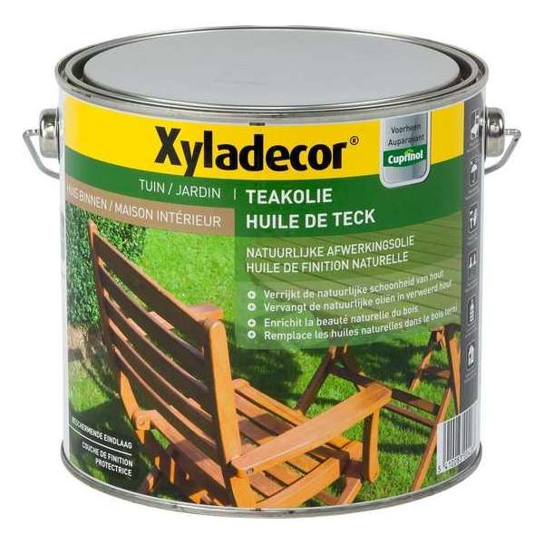 Xyladecor Teakolie - Afwerkingsolie - Naturel - 2,5L