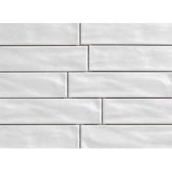 Epoca Organic Brick Ice keramische wandtegel 7,5x30 cm, prijs per 0,45 m² (1 stuk), wit