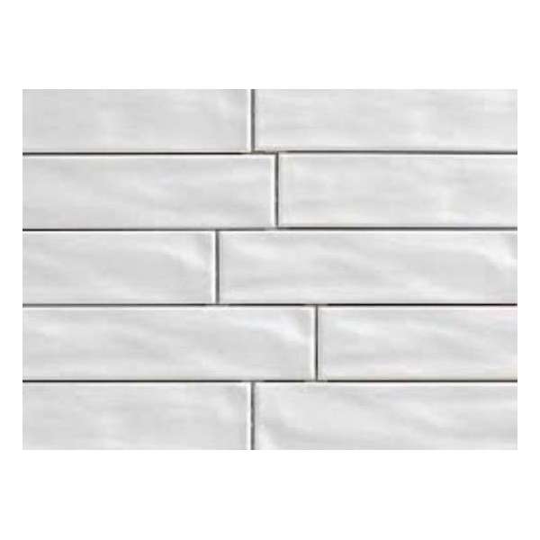 Epoca Organic Brick Ice keramische wandtegel 7,5x30 cm, prijs per 0,45 m² (1 stuk), wit