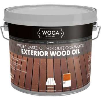 Onderhoudsolie - Woca - Exterior oil - Buitenhout - Teak - Houtolie - 2.5 L