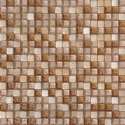 Alfa Mosaico Mozaiek Illusion  mix wit-zand glas/marmer 1,5x1,5x0,8 cm -  Mix, Wit, Bruin Prijs per 1 matje.