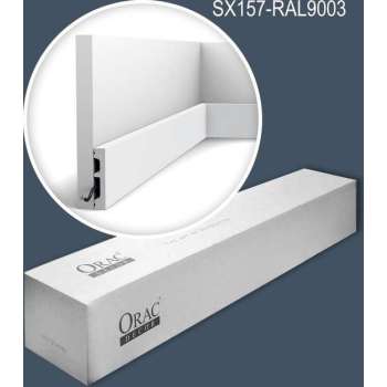 Orac Decor SX157-RAL9003-box AXXENT SQUARE 1 doos 32 stukken Plint 64 m