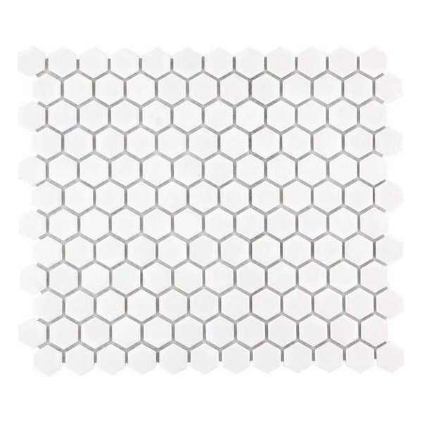 0,78m² - Mozaiek Tegels - Barcelona Hexagon Extra Wit 2,3x2,6