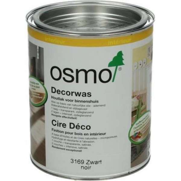 OSMO Decorwas Creativ 3169 zwart 0,75L