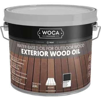 WOCA Exterior Oil ANTRACIET - 2,5 liter