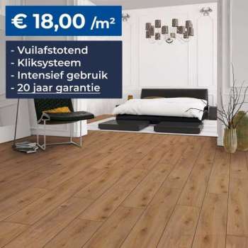 HDM Homebrand XL Laminaat - New Orleans - Vloer -  Kliksysteem – Embossed - 8mm – 20 Jaar Garantie