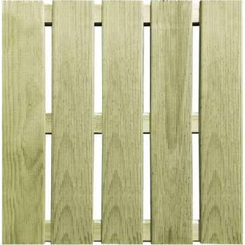 18 st Terrastegels 50x50 cm FSC hout groen