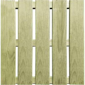 30 st Terrastegels 50x50 cm FSC hout groen