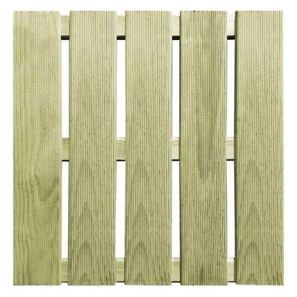 30 st Terrastegels 50x50 cm FSC hout groen