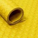 Rubber loper per meter bestelbaar - rubbermat op rol Noppen 3mm geel - Breedte 120 cm - Geurloos