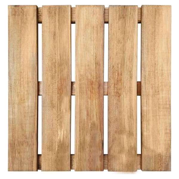 24 st Terrastegels 50x50 cm FSC hout bruin