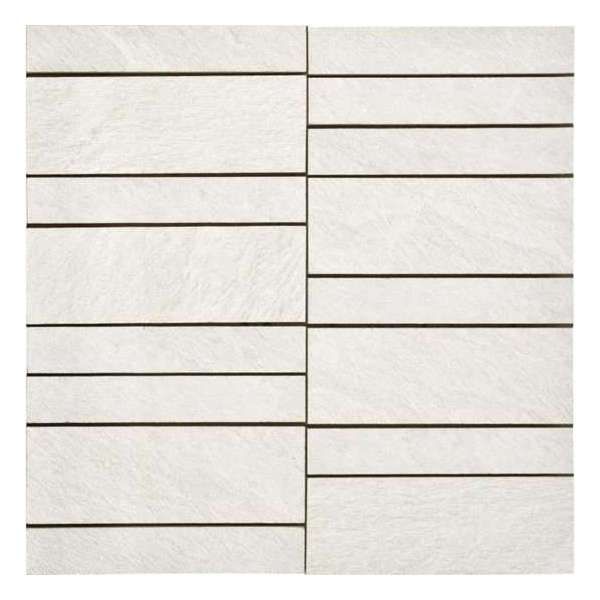 Keramische tegel Mosaic Louza Parallels White Smoke 30x30 - Woodson and Stone - wit