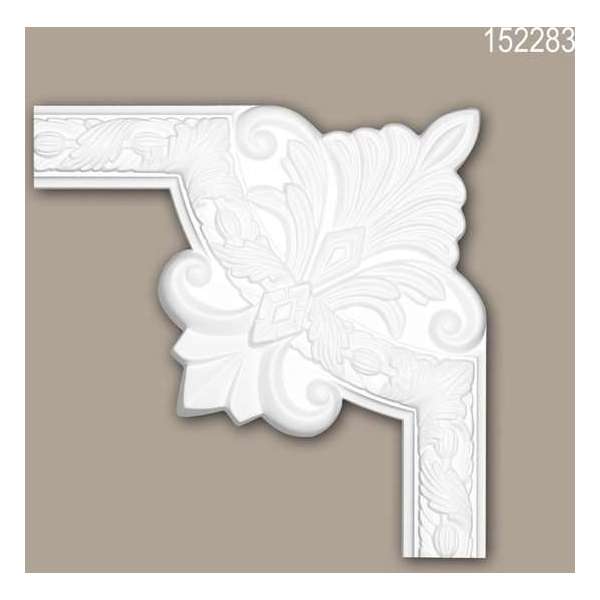 Hoekstuk 152283 Profhome Sierelement rococo barok stijl wit