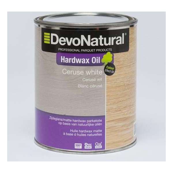 Devonatural Hardwax Oil Ceruse Wit / hardwaxolie - 1 Liter