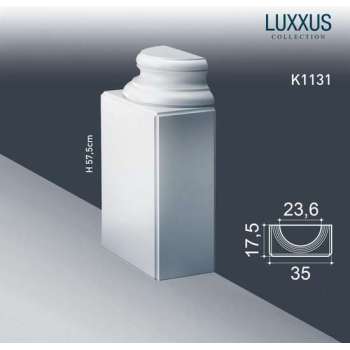 Ornament Orac Luxxus K1131 halve sokkel