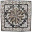 Mozaiek tegel - Medallion 67 x 67cm - Marmer - bruin creme beige 058