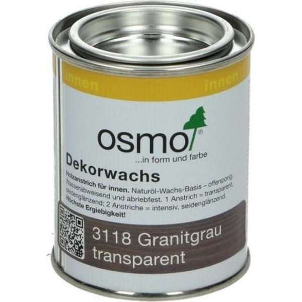 OSMO Decorwas TR3118 Granietgrijs 0,125L