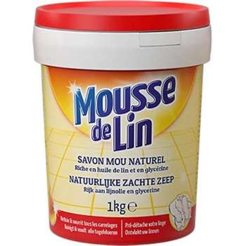 Mousse de Lin Natuurlijke Zachte Zeep - Met Lijnolie en Glycerine - 3 x 1 kg