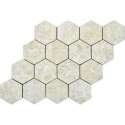 Keramische tegel Basaltic Perla Mosaic 26,5x39 - Woodson and Stone - parelwit