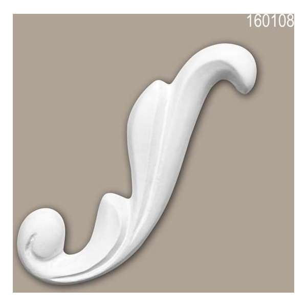 Decorative element 160108 Profhome rococo barok stijl wit